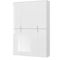 Inn.Furn Garderobe SystemX in weiß Hochglanz Garderobenschrank mit variabler Inneneinteilung 122 x 193 cm
