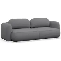Selsey Tvoya – 3-Sitzer Schlafsofa mit Chenille-Bezug, Grau