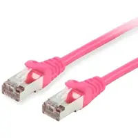 Equip Cat.6 S/FTP Patchkabel, 50m, Pink, 50 m, Cat6, S/FTP (S-STP), RJ-45, RJ-45, Pink