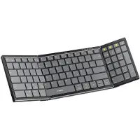 Inateck N0135_BLACK, Volle Größe (100%), Kabellos, Bluetooth, Scherenschalter, Schwarz