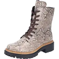 Rieker Schnürboots Schnürstiefelette, Profilsohle, in veganer Verarbeitung