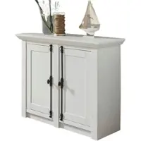 Furn.Design Garderobe Kommode Hooge in Pinie weiß Landhaus Flur Diele Sideboard 105 x 90 cm