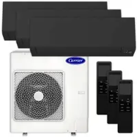Carrier Multisplit Klimaanlage Set | High Line | schwarz | 3x2,5 kW