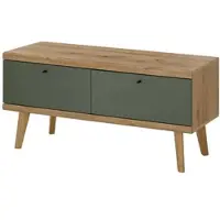 Furn.Design TV-Lowboard "Juna" in Salbei und Eiche TV Unterschrank skandinavisch 107 x 50 cm