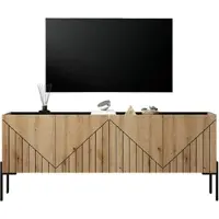 Inn.Furn TV-Lowboard "Norick" in Evoke Eiche TV Unterteil 153 x 62 cm, mit Soft-Close und Komforthöhe