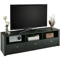 Furn.Design TV-Lowboard "Forres" grün Landhaus TV Unterteil mit Komforthöhe 158 x 47 cm