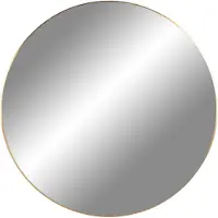 Ebuy24 Jeanne Spiegel Ø 40 cm, Rahmen im Messing Look.