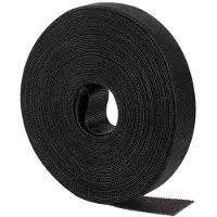 Efbe-Schott 81150.25 Klettband 20mm schwarz, 25 Meter Rolle 8115025