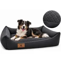Odol-Plusz XL Hundebett Hundekissen Hundesofa Katzenbett 100x70 wasserdicht Graphit