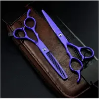 Markenlos Friseurschere 6 und 5,5 Zoll Voilet Cut Haarscheren-Set Schneiden Friseur Effilierschere Friseurschere