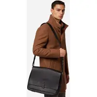RICANO Ledertasche, Aktentasche Umhängetasche PHIL Rind Nappa – schwarz