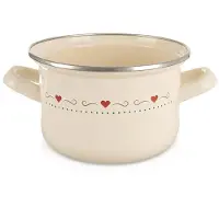 Orion Cremefarbener Emailletopf TONCA 16 cm, 1,4 l