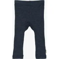 Mikk-Line Leggings Kind Merinowolle, Melange Blue Nights, 104