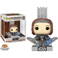 Funko POP! The Mandalorian Star Wars Deluxe Bo Katan Figur Mit Thron