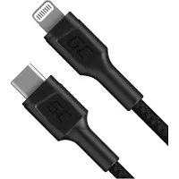 Green Cell KABGC07, 1 m, Lightning, USB C, Männlich, Männlich, Schwarz
