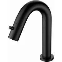 Aloni Kaltwasserarmatur Waschtisch/Waschbecken Schwarz Matt 1/2"