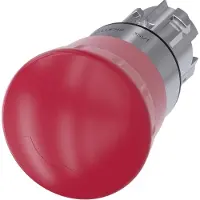 Siemens NOT-HALT-PILZDRUCKTASTER, 40MM, ROT, Turn-release, 92 g, 77 mm, 63 mm, 50 mm