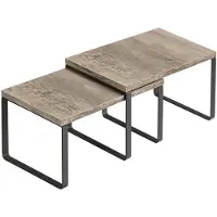 OEM Metallische Küchenorganizer-Set, 2-teilig, ausbaubar, Holz- und Metall-Design