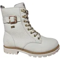 Remonte Damen Stiefelette mit warmer Lamwolle mit Reißverschluss Weite G D8475, Größe:42 EU, Farbe:Weiß