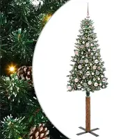vidaXL Schlanker Weihnachtsbaum Grün 180 cm