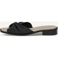 Caprice Damen Pantoletten aus Leder mit Blockabsatz, Schwarz (Black Nappa), 38 E