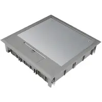 Hager VQ12057011 Versorgungseinheit Q12 244x244mm für 5mm Bodenbelag aus Polyamid eisengrau