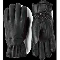 Hestra - Idre Wool 5 Finger - Handschuhe Gr 7 schwarz