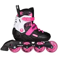 Powerslide Khaan Magic Adjustable Kinder-inlineskates Schwarz EU 35-38 Mädchen Schwarz EU 35-38