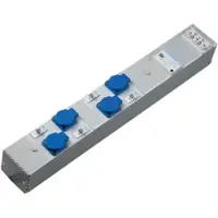 Hager ZAH005L Steckdosenleiste, KVS, 4 x Steckdose mit Schutzkontakt