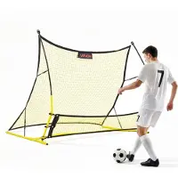 Vevor Fußball-Rebounder 1830 x 1085 mm, 2-in-1 Rückprallnetz für Ballkontrolle & Passübungen, Rebounder mit Verdickten Fiberglasstangen & Eisenrohren, Trainingsgerät für Jugendliche & Erwachsene