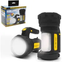 HomeShopXL PHENOM - Handscheinwerfer Wiederaufladbar, LED Handscheinwerfer mit Batterien - Suchscheinwerfer Handscheinwerfer LED - Notfallleuchte für Camping, Wandern, Zuhause, Bauernhof, Jagd und mehr