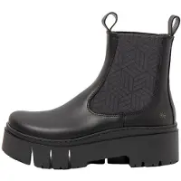Art für Damen. 117661101003_001 Leder-Stiefeletten 1766 Leeds schwarz (38), 3 bis 5 cm, Keine, Lässig