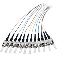 EFB Elektronik O3307.2 Faserpigtail ST OM4 -farbiges Set 2m - 12 Stück O33072