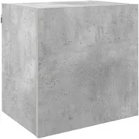 DKD Home Decor 5-tlg. Wohnwand Betongrau Holzwerkstoff
