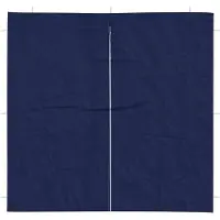 vidaXL Partyzelt-Seitenteil 2 Stk. 200 x 195 cm Blau PE und Stahl