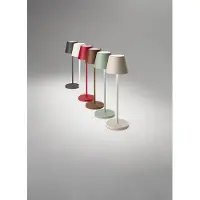 Perenz Wiederaufladbare 2W 3000K IP54 LED-Tischleuchte, Serie 8124, Sandfarbe, modernes Metalldesign, Touch-Dimmer -