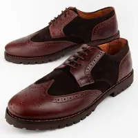 Purapiel Klassischer Herren Oxford Freizeitschuh Herac aus Leder, Braun, Chrom VI-frei