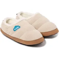 Nuvola . Hausschuhe für Herren Damen rutschfester Sohle warm gepolstert bequem creme 42-43 - UNCODY