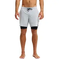 Quiksilver Boardshorts "Highline Amphibian 17", Herren, Gr. XL, Normalgrößen, grau (quarry heather), Obermaterial: 88% Polyester, 12% Elasthan., Hosen Boardshorts