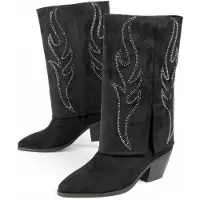 Montevita Stiefelette mit Absatz, Faldde2 Schwarz