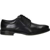 Bugatti 1100000002199 , Herren, Gr. 40, schwarz, Leder, festlich, Schuhe 1100000002199, Business-Schnürer, Halbschuh, Festtagsschuh, Anzugschuh, Blockabsatz