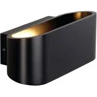 SLV Wandleuchte Ossa R7S 18 cm schwarz
