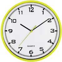 MPM -Quality Wanduhr Magit rund 255 mm Kunststoff leises Sweep-Uhrwerk