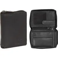 Mustang Udine Wallet Universal Premium Lederportfolio markabiert für Karten Schwarz Leder 06.102100