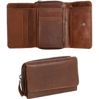 Mustang Como Wallet Top Öffnen Universal Premium Leder Brieftasche Cognac Leder Cognac 06.103531