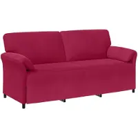 vidaXL Sofa Set 2 stk. Weinrot Samt