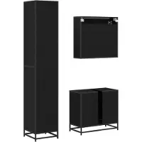 vidaXL Badezimmermöbel-Set 3 stk. Artisan-Eiche 90 x 33 x 60 cm