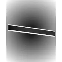 Perenz 32-W-LED-Wandleuchte, 81,5 cm, aus schwarzem Aluminium mit Farbtemperaturwahlschalter (3000 K/4000 K/6000 K) und satiniertem Diffusor -