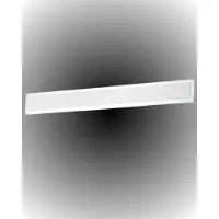 Perenz 32-W-LED-Wandleuchte, 81,5 cm, weißes Aluminium, mit Farbtemperaturwahlschalter (3000 K/4000 K/6000 K) und satiniertem Diffusor -