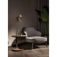 Perenz Reverse - 6W LED-Wandleuchte für Schlafzimmer aus Metall, 3000K, 480lm, verstellbar, Licht im Diffusor - - Metallic-Braun